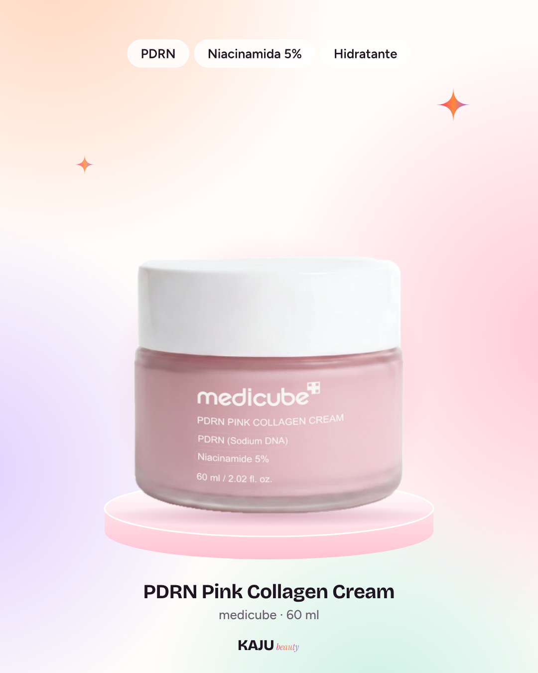 Medicube PDRN Pink Collagen Cream 60 ml con PDRN y niacinamida 5%